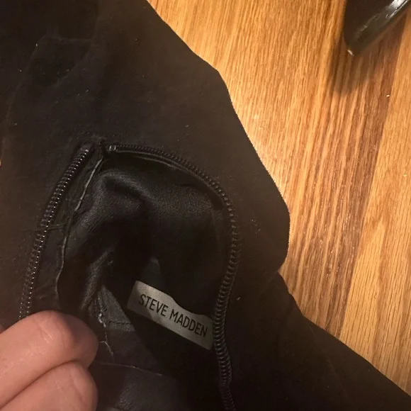 Steve Madden Black Over-the-Knee Boots - Picture 4 of 4
